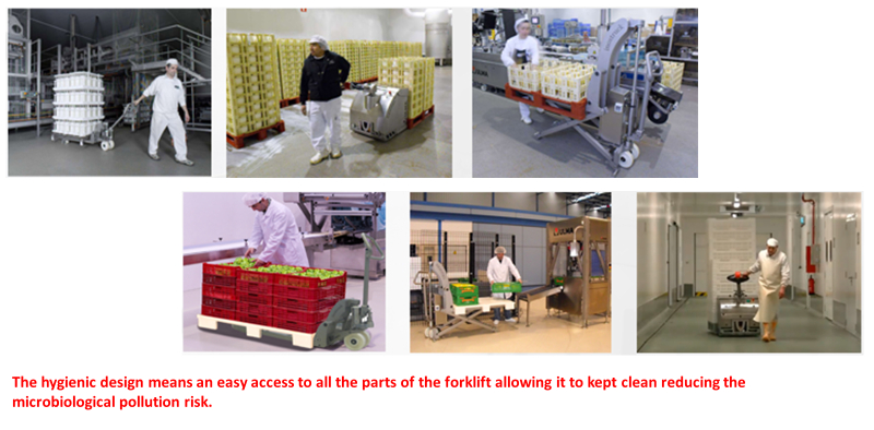 Load handling in dairy, fruit and vegetable industry